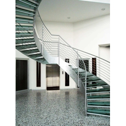Double curved staircase