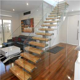 Interior steel wood stairs