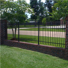 Decorative wrought iron fence panels