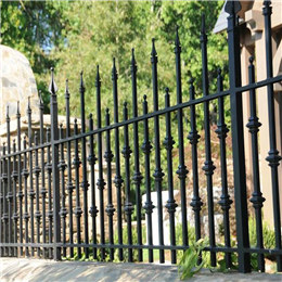 Residential wrought iron fencing