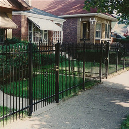 Cast iron fence panels