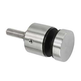 Stainless steel standoffs for glass