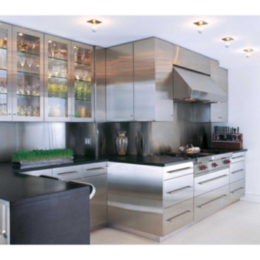 Residential Stainless Steel Kitchen Cabinets