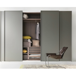 Black Sliding Door Wardrobe