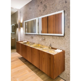 Solid Wood Bath Wall Mounted Cabinet