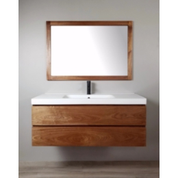 Solid Wood Bathroom Wall Vanity