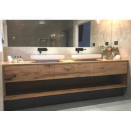 Floating Solid Wood Vanity