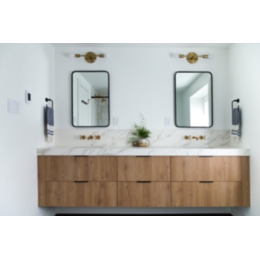 Floating Solid Wood Bath Vanity