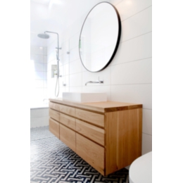 Floating Solid Wood Bathroom Vanity