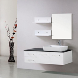 Lacquer Finish Bath Wall Cabinet