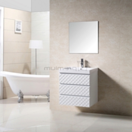 Lacquer Finish Bathroom Wall Mounted Cabinet