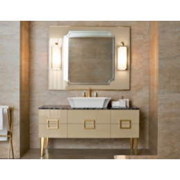 Lacquer Finish Bathroom Wall Vanity