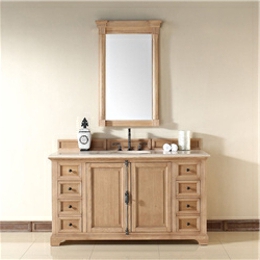 Solid Wood Bathroom Floor Cabinet