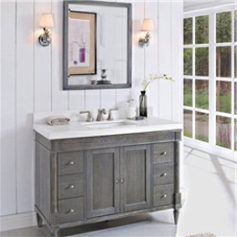 Floor Stand Solid Wood Bathroom Cabinets