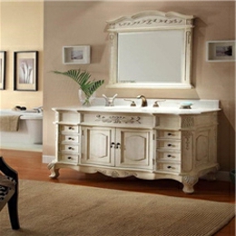 Solid Wood Bath Cabinet Units