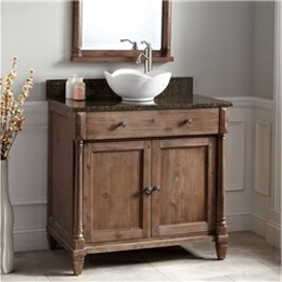 Solid Wood Bathroom Cabinet Units