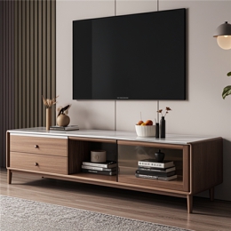 Wood TV Stand