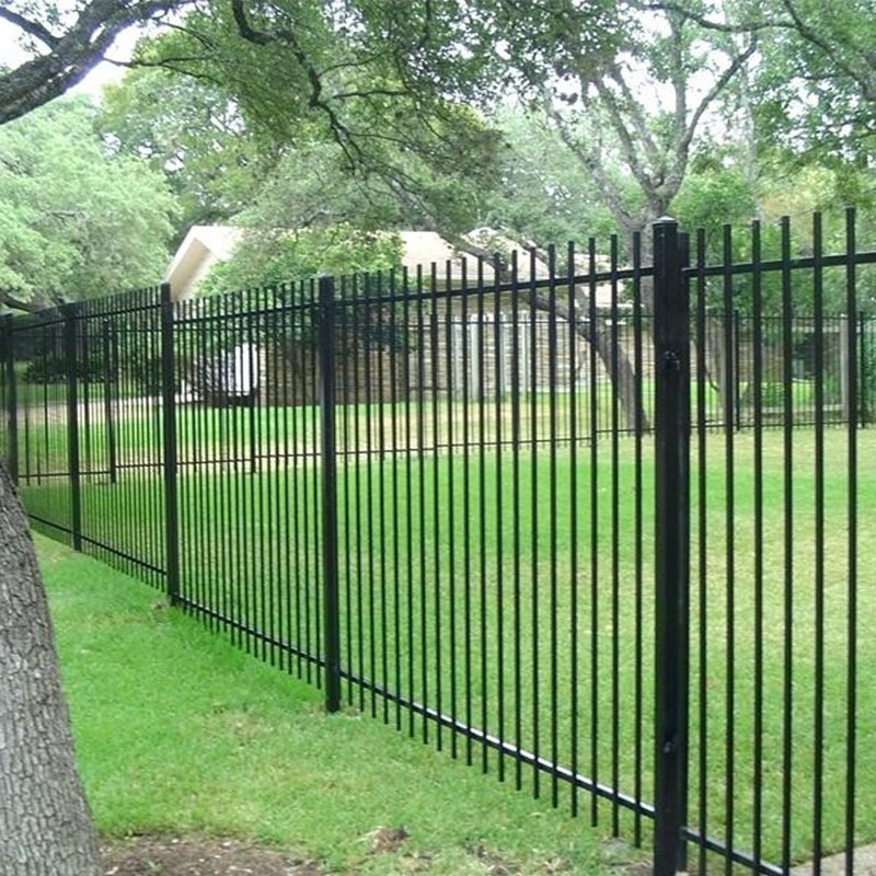 China Factory White Wrought Iron Fence Directly Wholesale Supplier